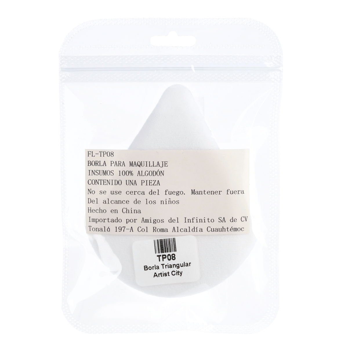 Borla para Maquillaje Triangular