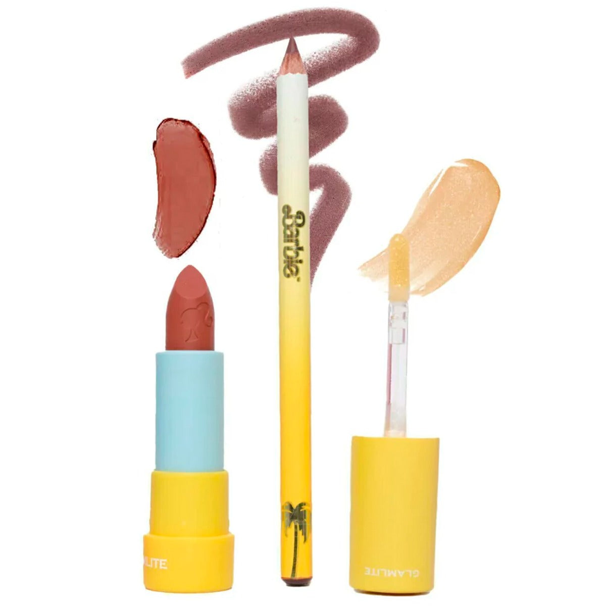 Barbie X Glamlite At The Beach Lip Kit