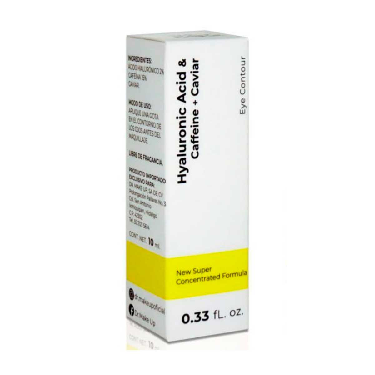 Contorno de Ojos de Caviar, Cafeina y Acido Hialuronico DR