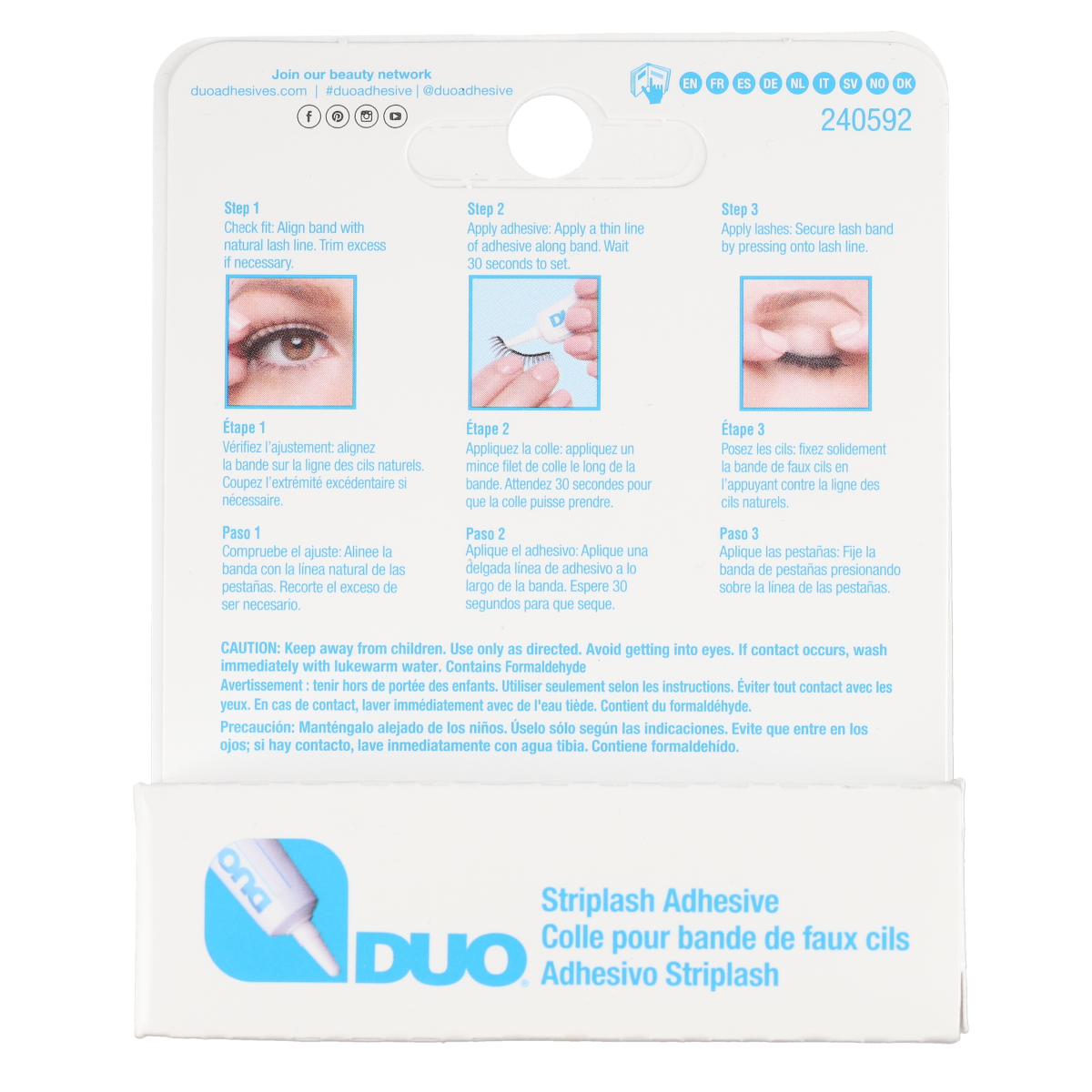 DUO Striplash Adhesive White