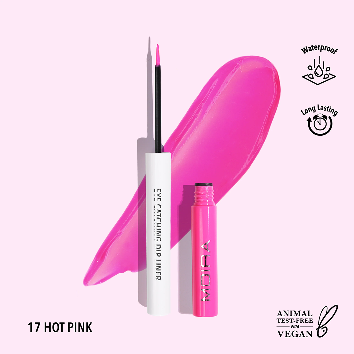 Eye Catching Dip Liner 17, Hot Pink Moira Nuestro Secreto