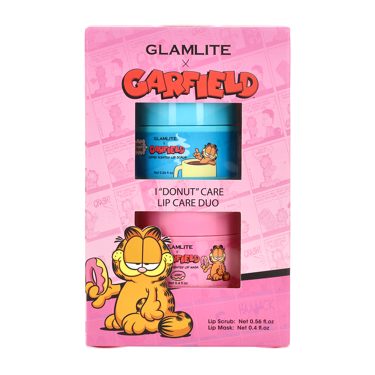 Garfield x Glamlite I Donut Care Lip Care Duo