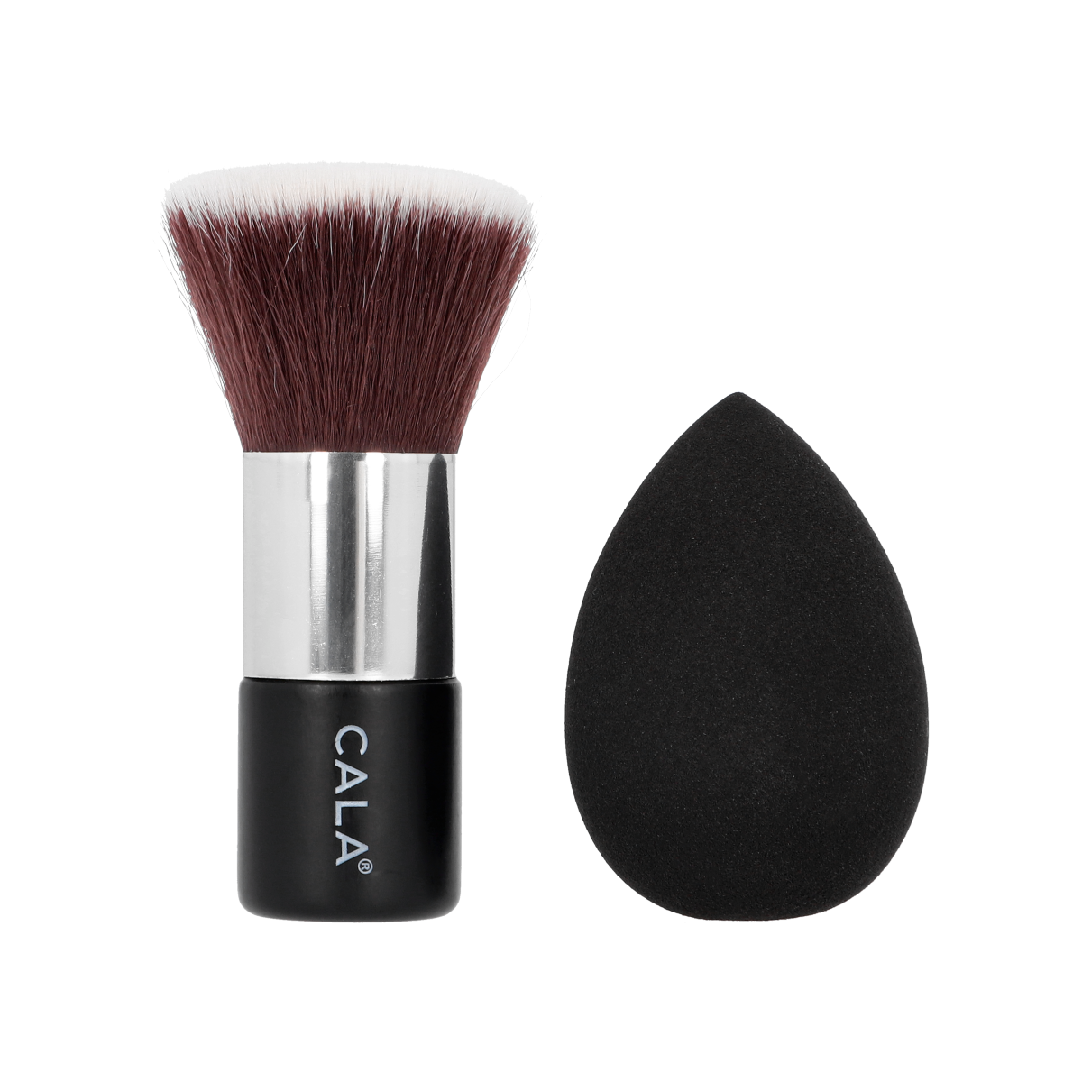 Black Kabuki Brush + Sponge