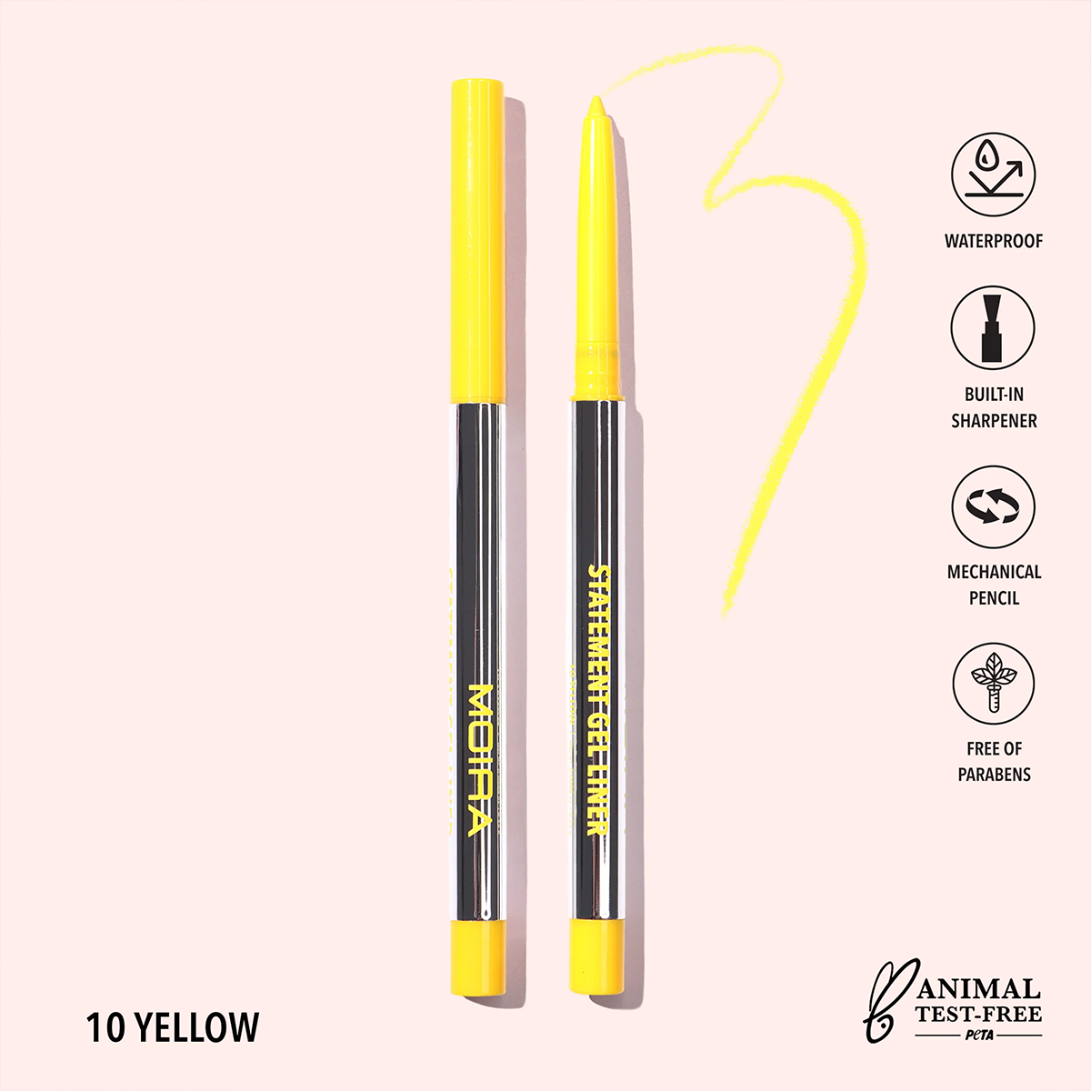 Statement Gel Liner- 10, Yellow