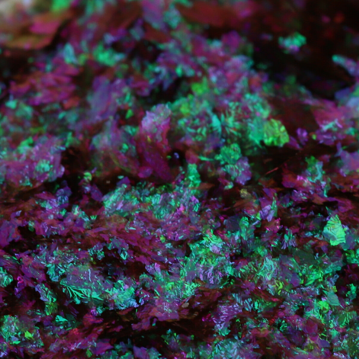 Hojuelas Multicromaticas Camaleonicas Verde Unicornio # 003