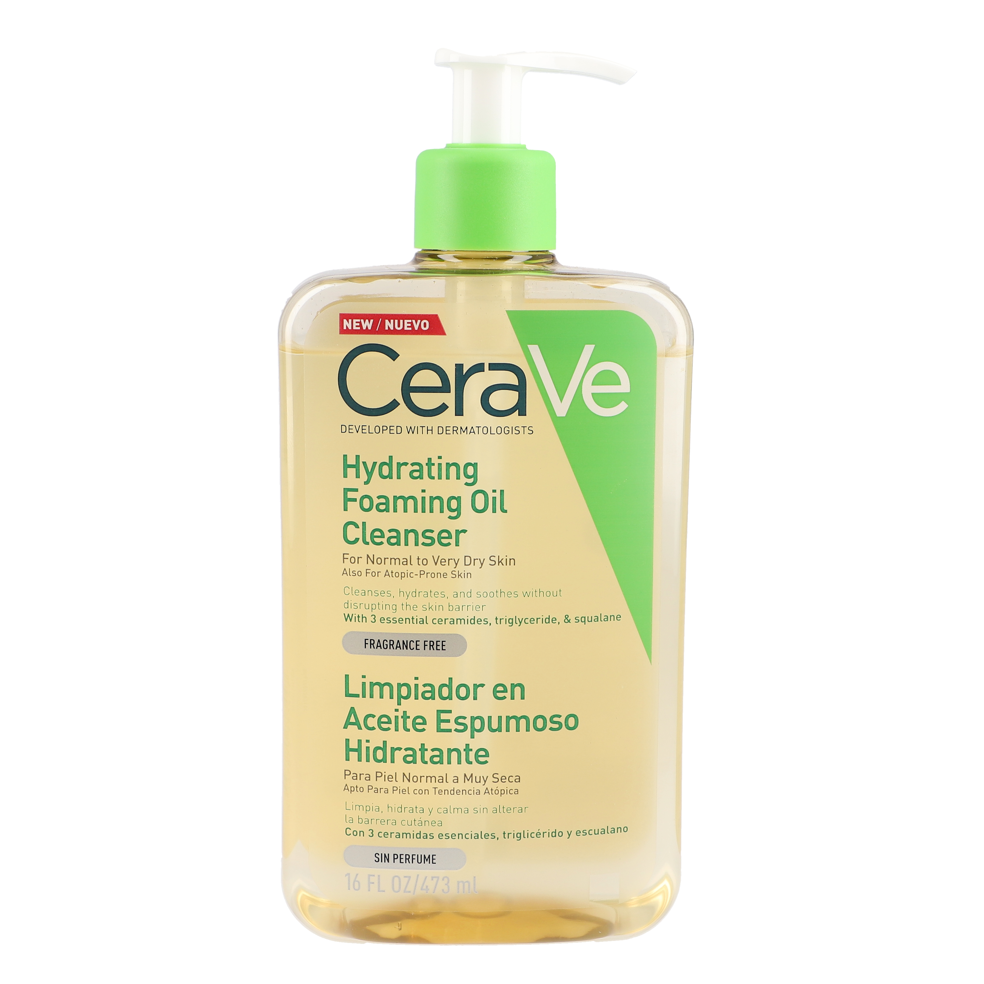 Limpiador en Aceite Espumoso Hidratante 473ml - cerave - nuestro secreto