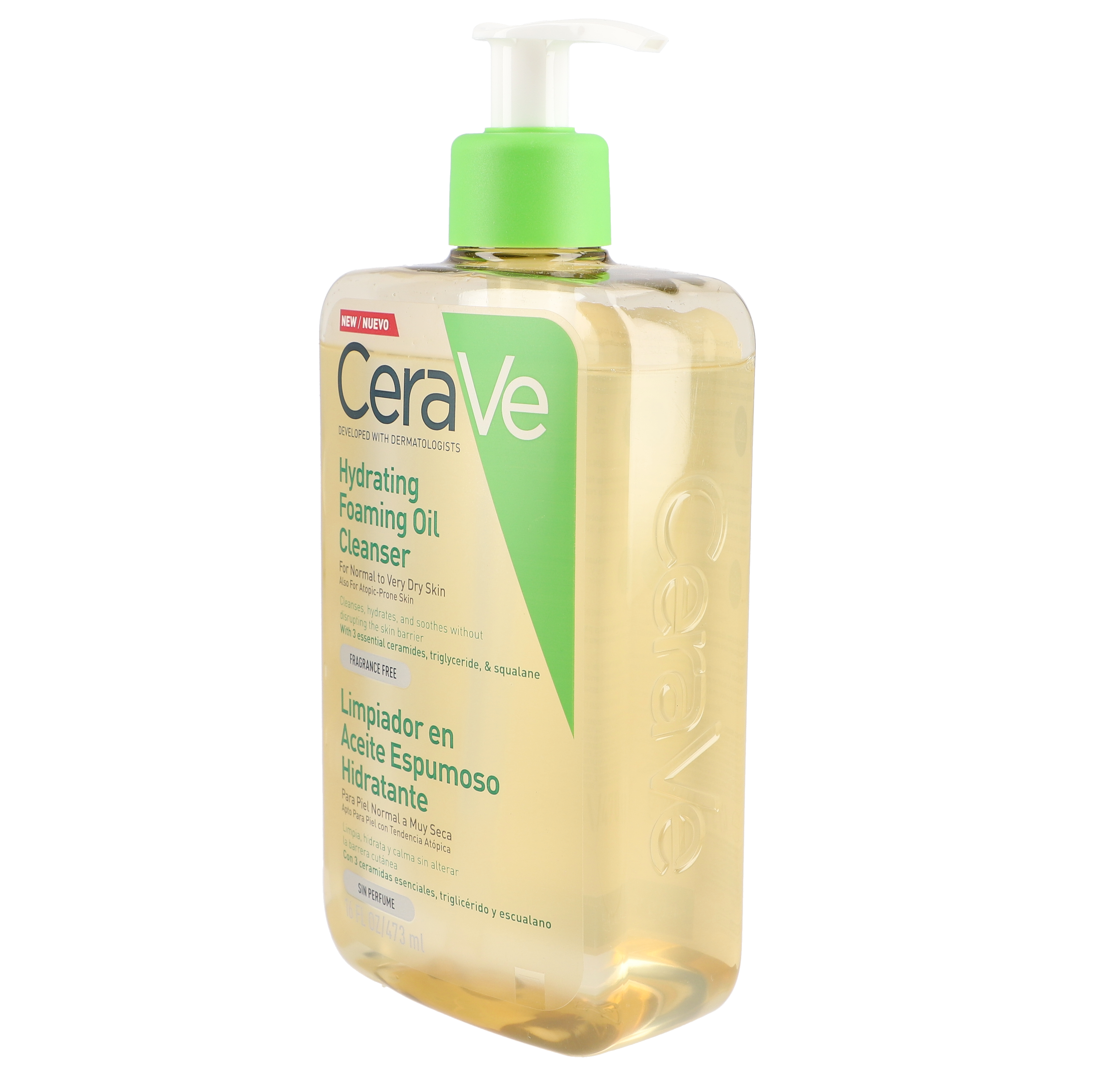 Limpiador en Aceite Espumoso Hidratante 473ml - cerave - nuestro secreto