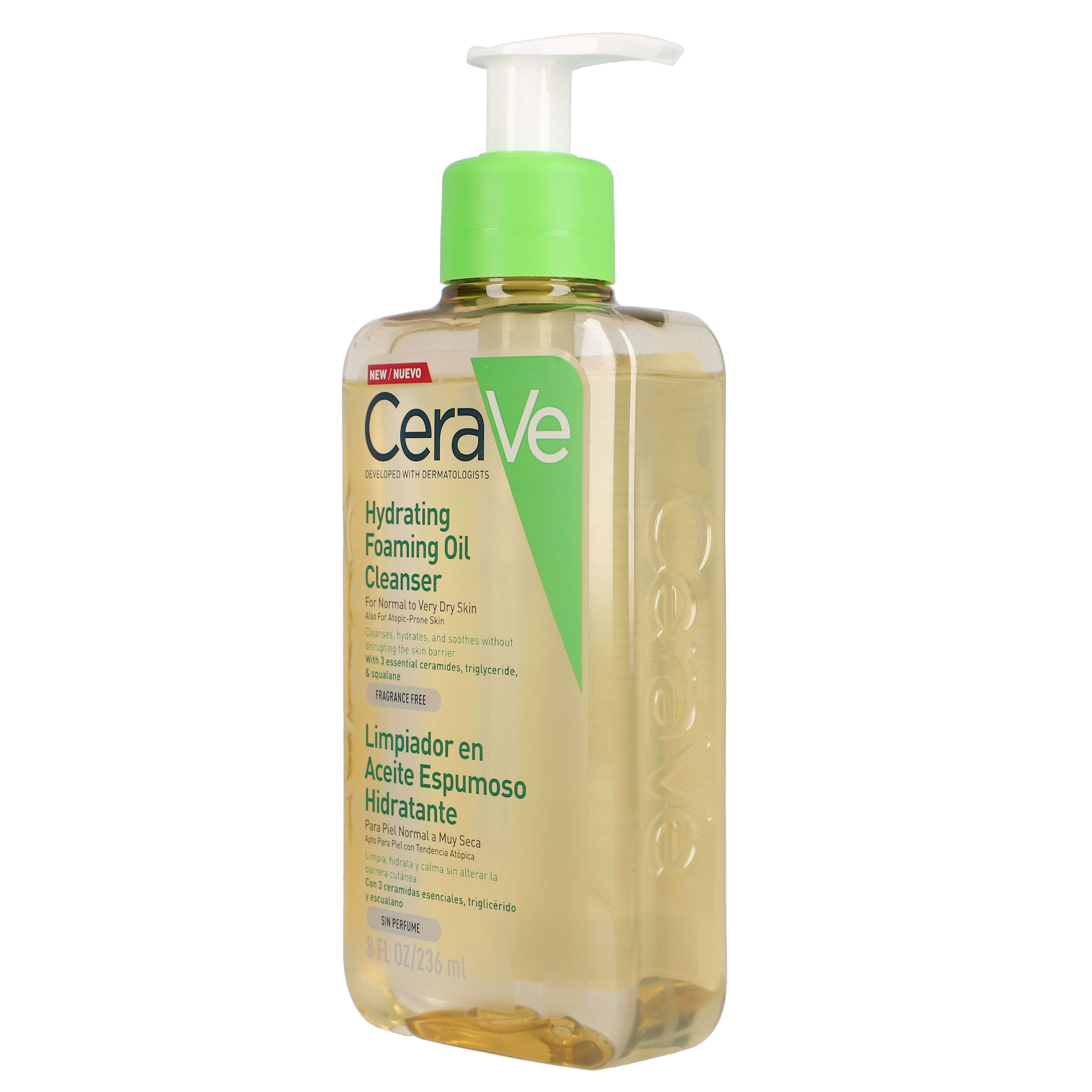 Limpiador en Aceite Espumoso Hidratante 236ml - cerave - nuestro