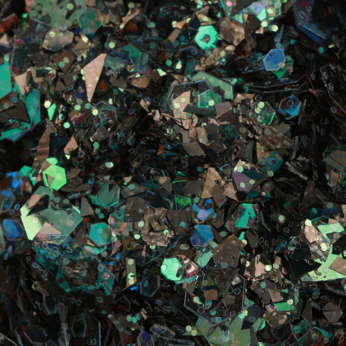 Hojuelas Multicromaticas Camaleonicas Negro # 17