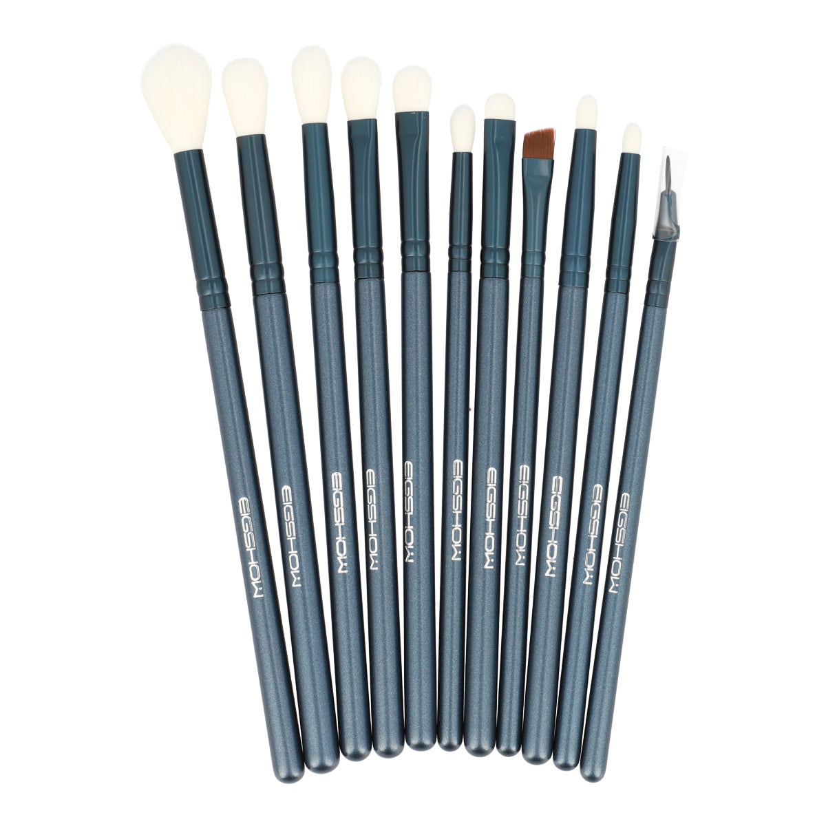 JADE SERIES - 11 Pieces Eye Brush Kit / Tourmaline Blue