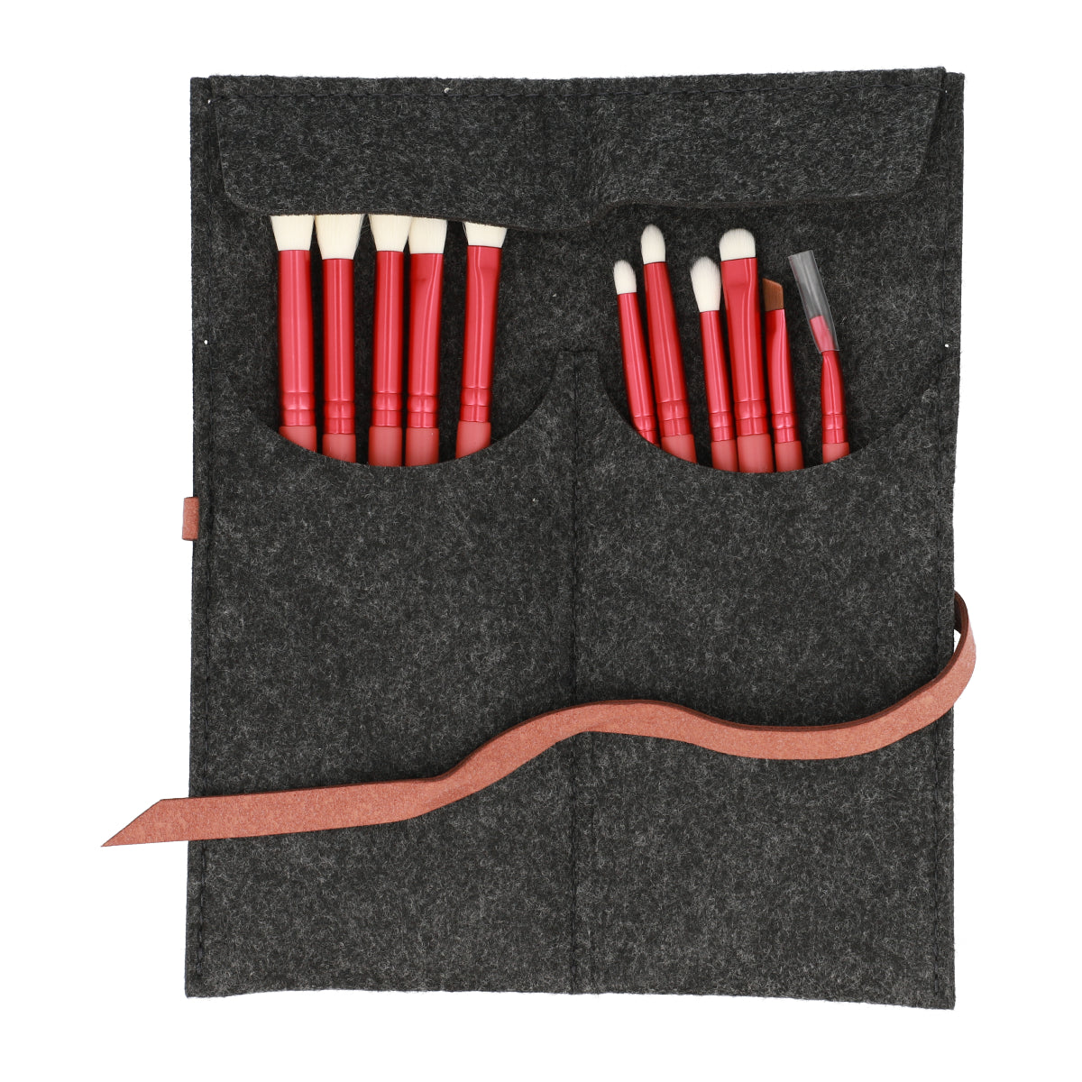 Jade Series Agate Red Eye Brush Kit 11 Pcs