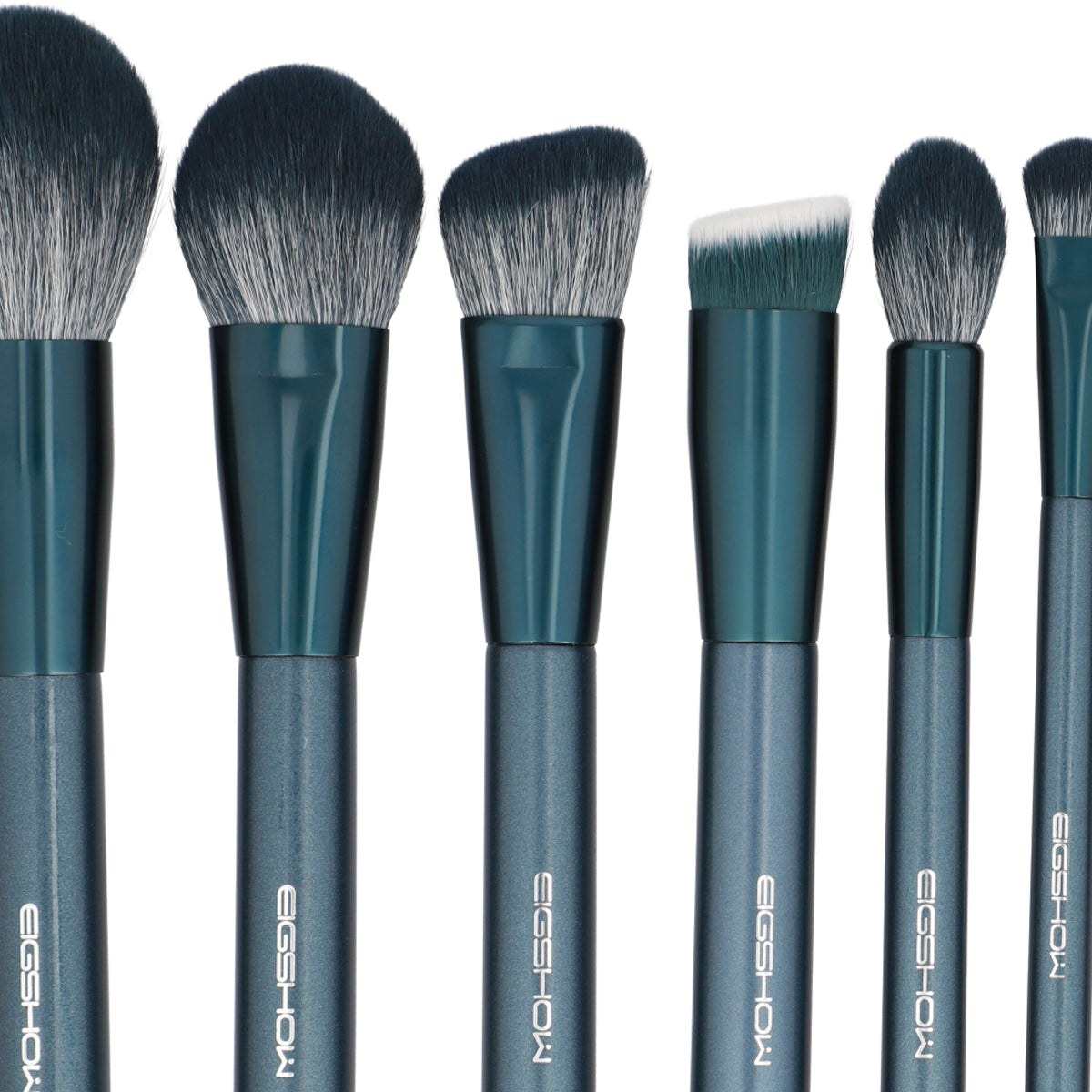 Jade Series Tourmaline Blue Makeup Brush Kit 15 Pcs