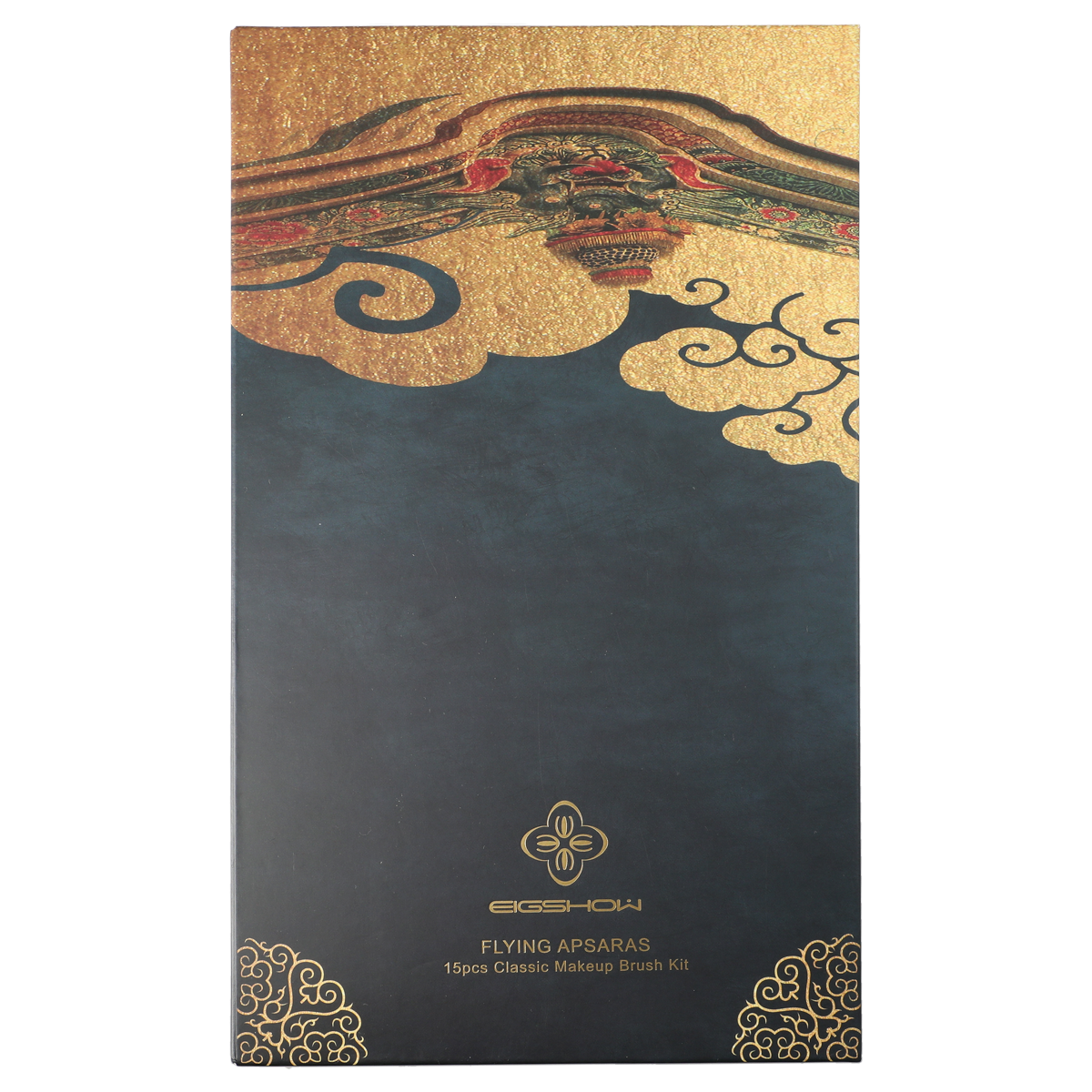 Splendid Series Red Flying Apsaras Makeup Brush Set 15 Pcs