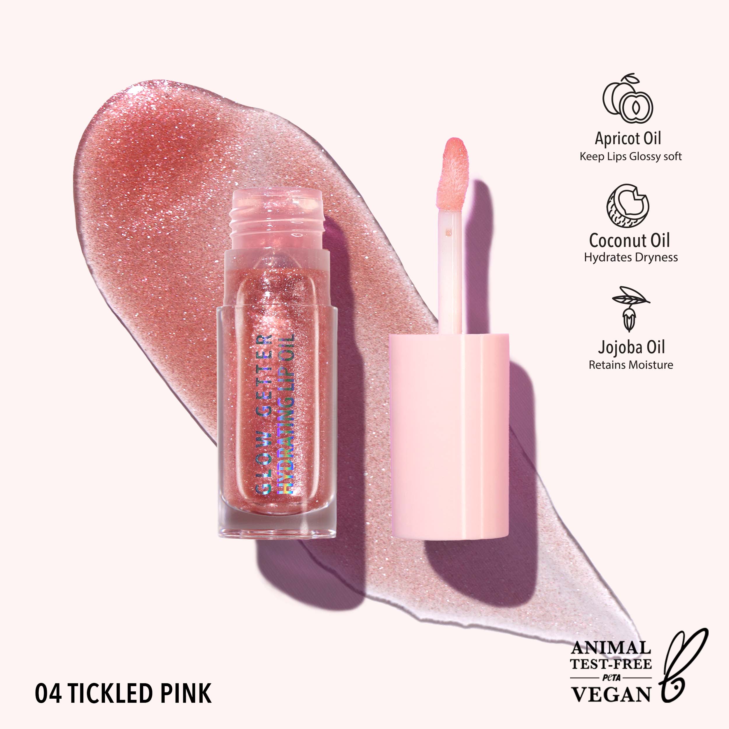 Glow Getter Hydrating Lip Oil 004 Tickled Pink