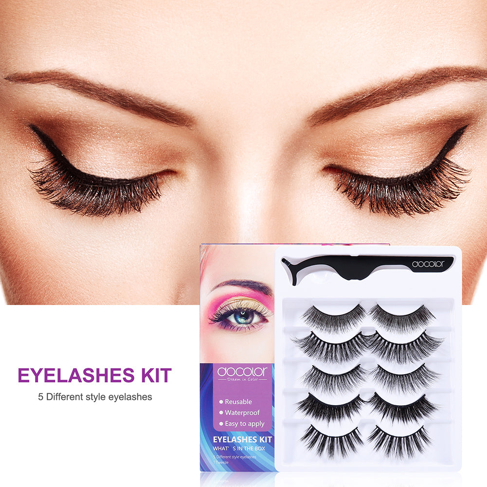 Eyelashes Kit Open your eyes is beautiful Dramatic Lashes (5 Pair)