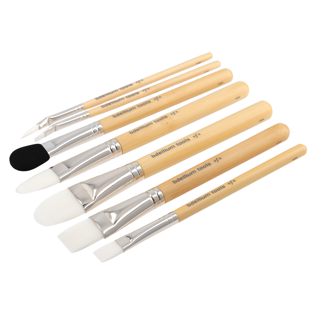 SFX Brush Set 7 PC. with Ziplock Pouch