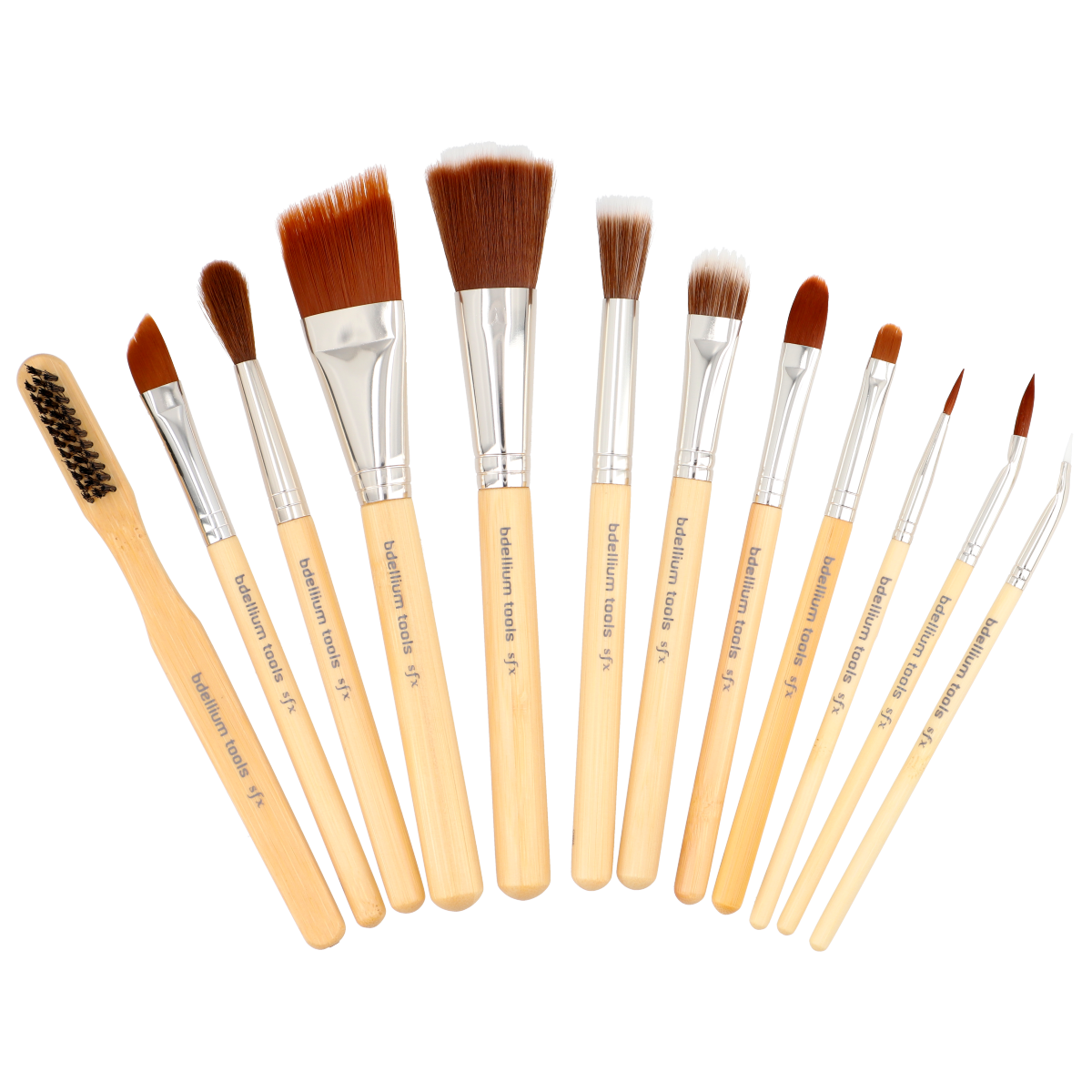 SFX Brush Set 12 PC. with Double Pouch