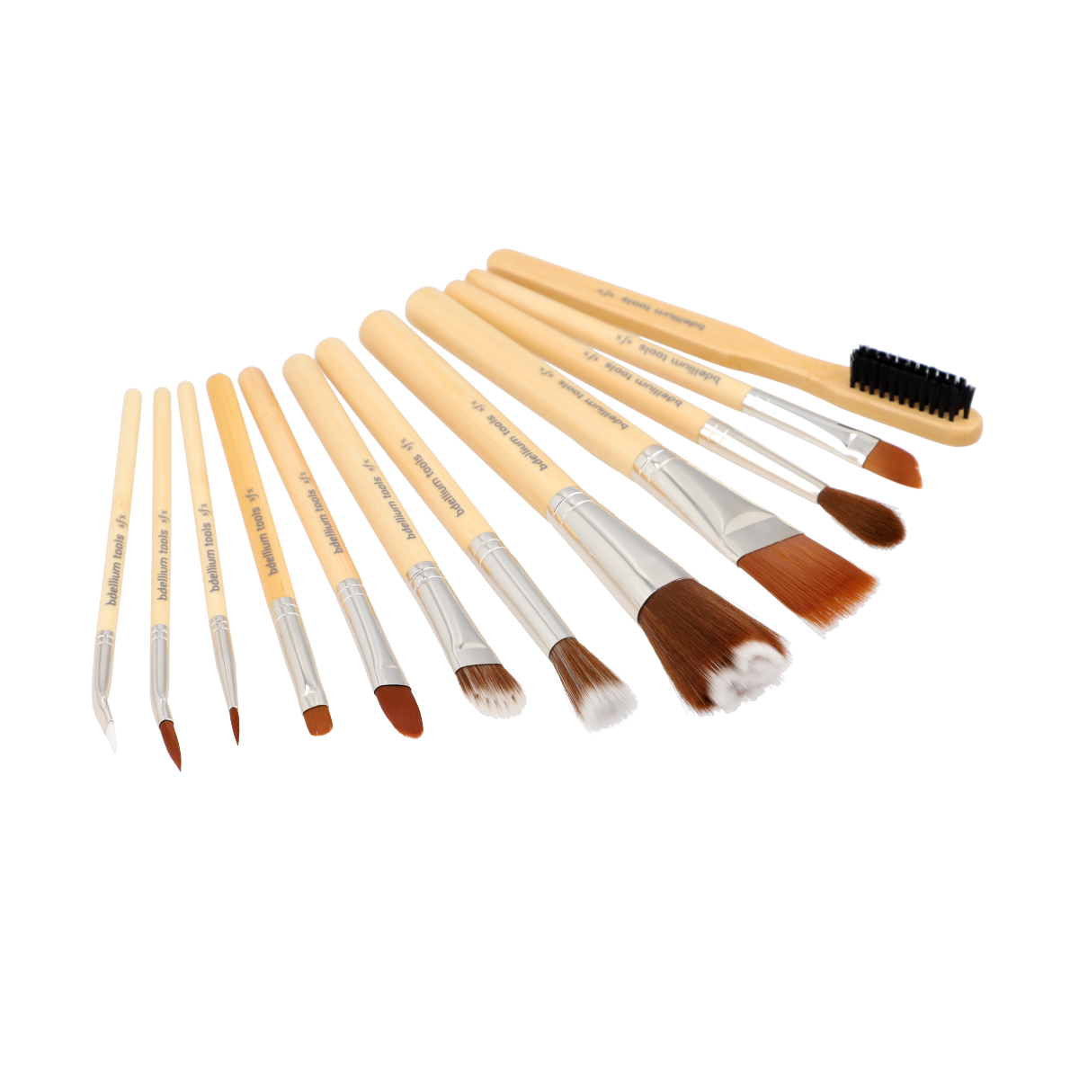 SFX Brush Set 12 PC. with Double Pouch