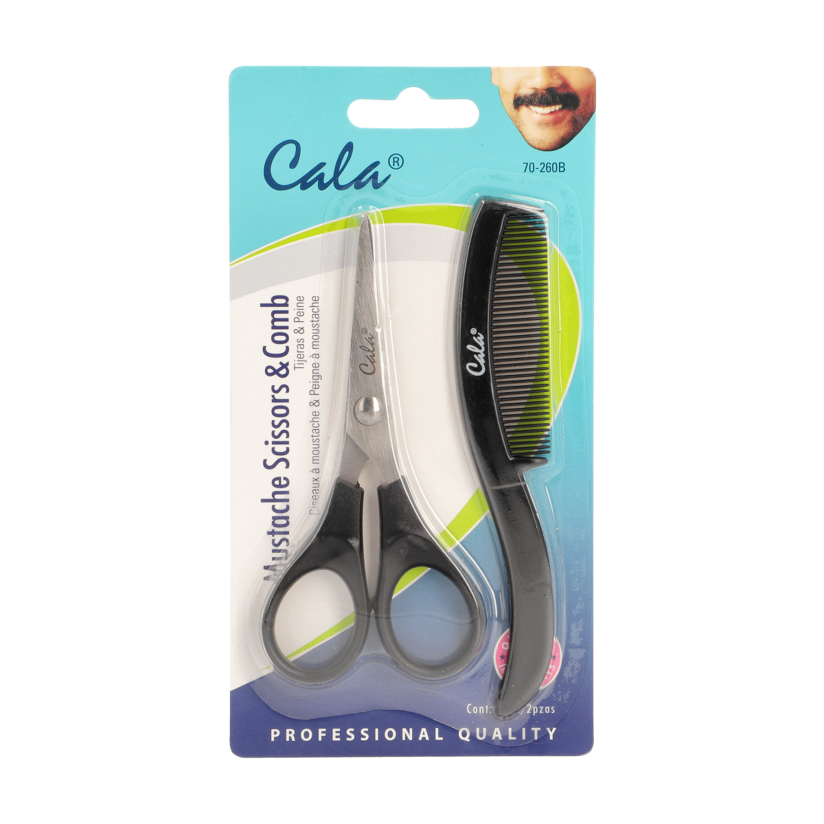 Scissors: Mustache Scissors & Comb