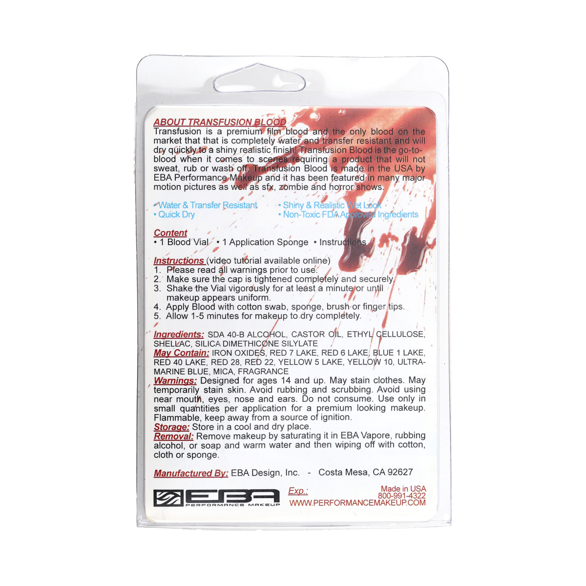 Transfusion Blood Vials Scab 2 Oz