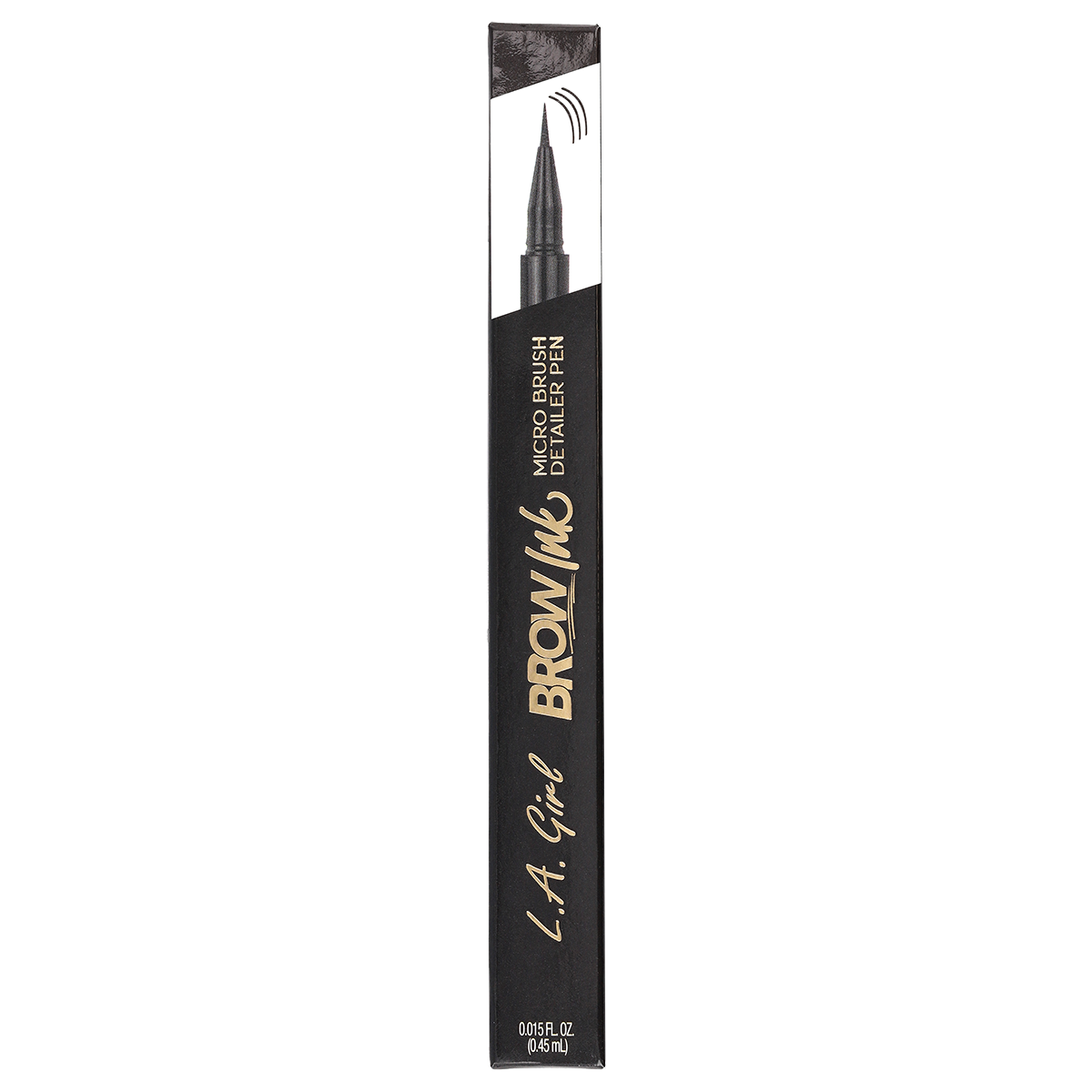 Brow Ink Micro Brush Detailer Pen - Soft Black