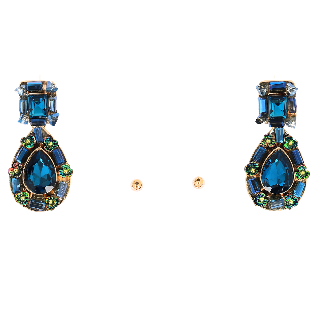 Aretes Piedras Azul Turquesa