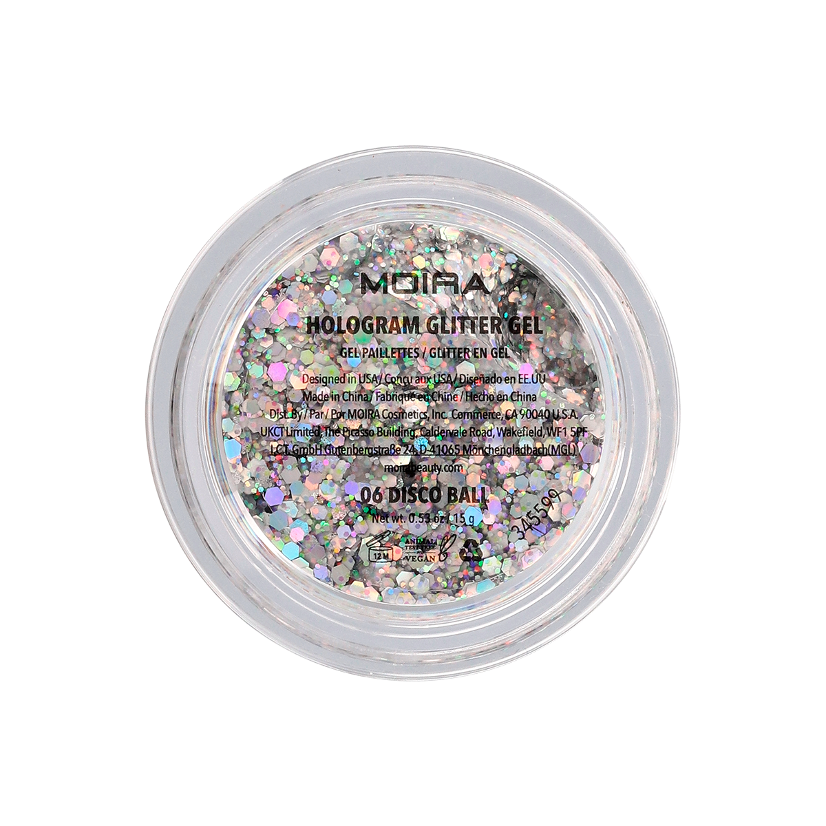 Hologram Glitter Gel - 06, Disco Ball