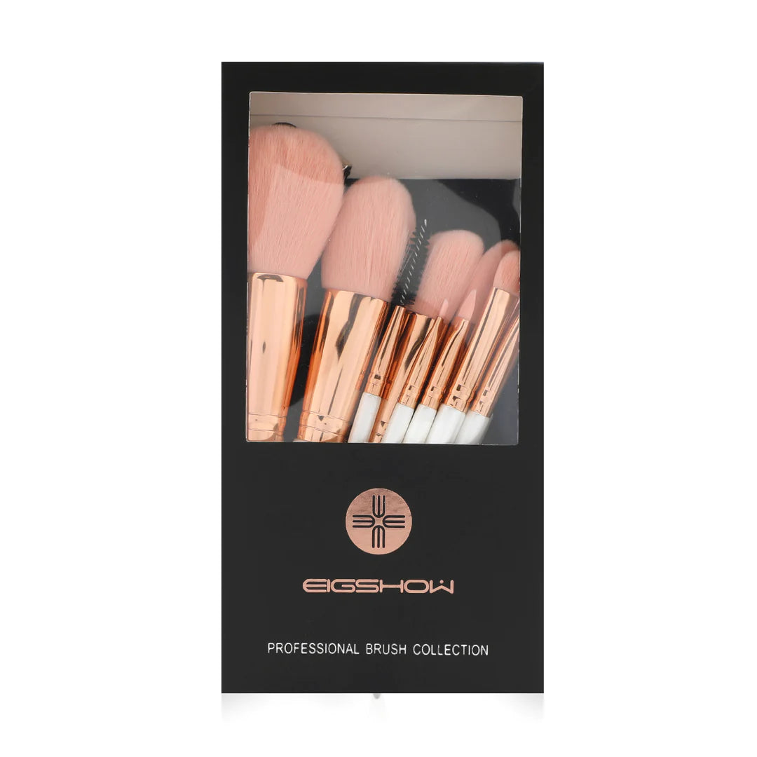 Nanofiber Rose Gold Brush Kit 10 pcs