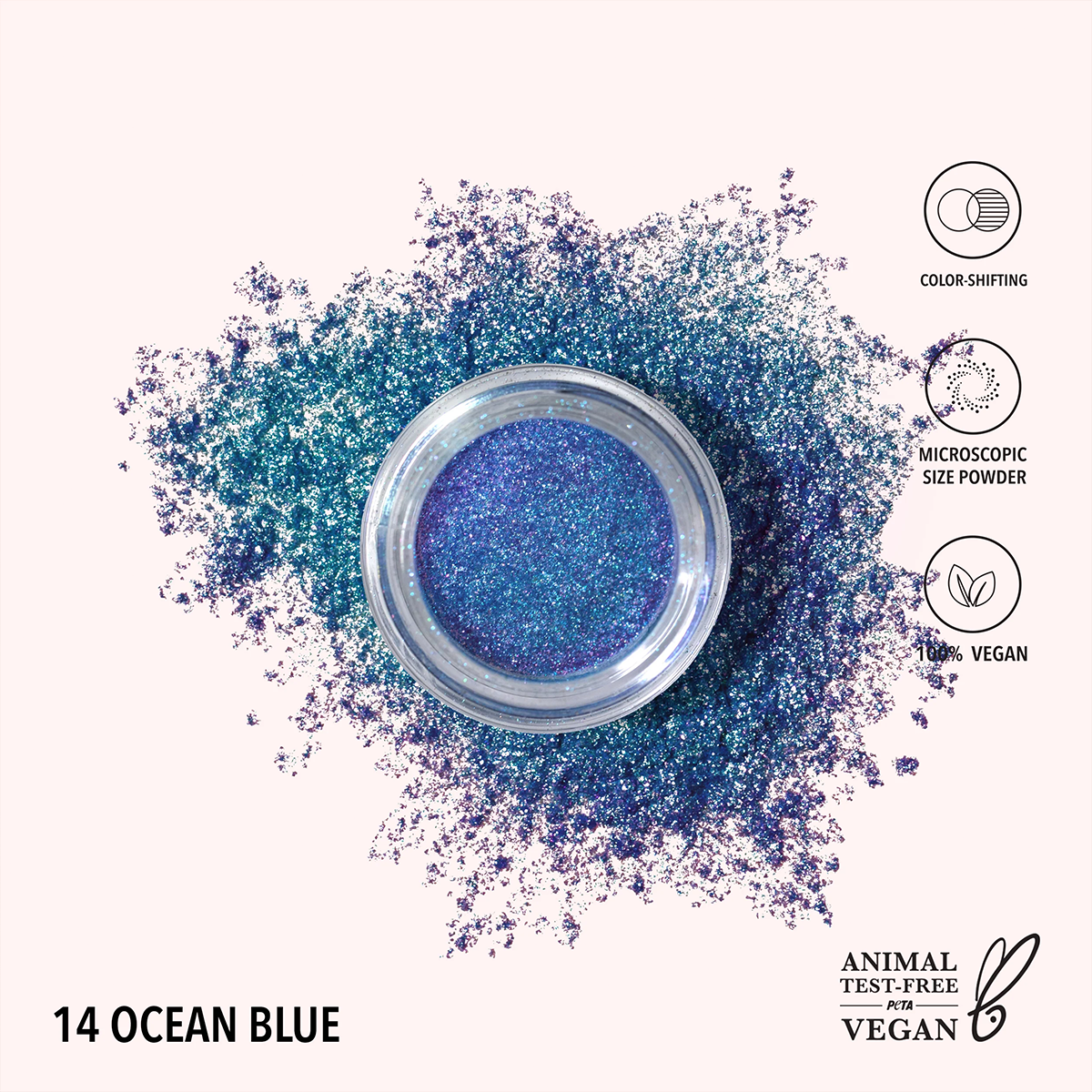 Starstruck Chrome Loose Powder - 14, Ocean Blue