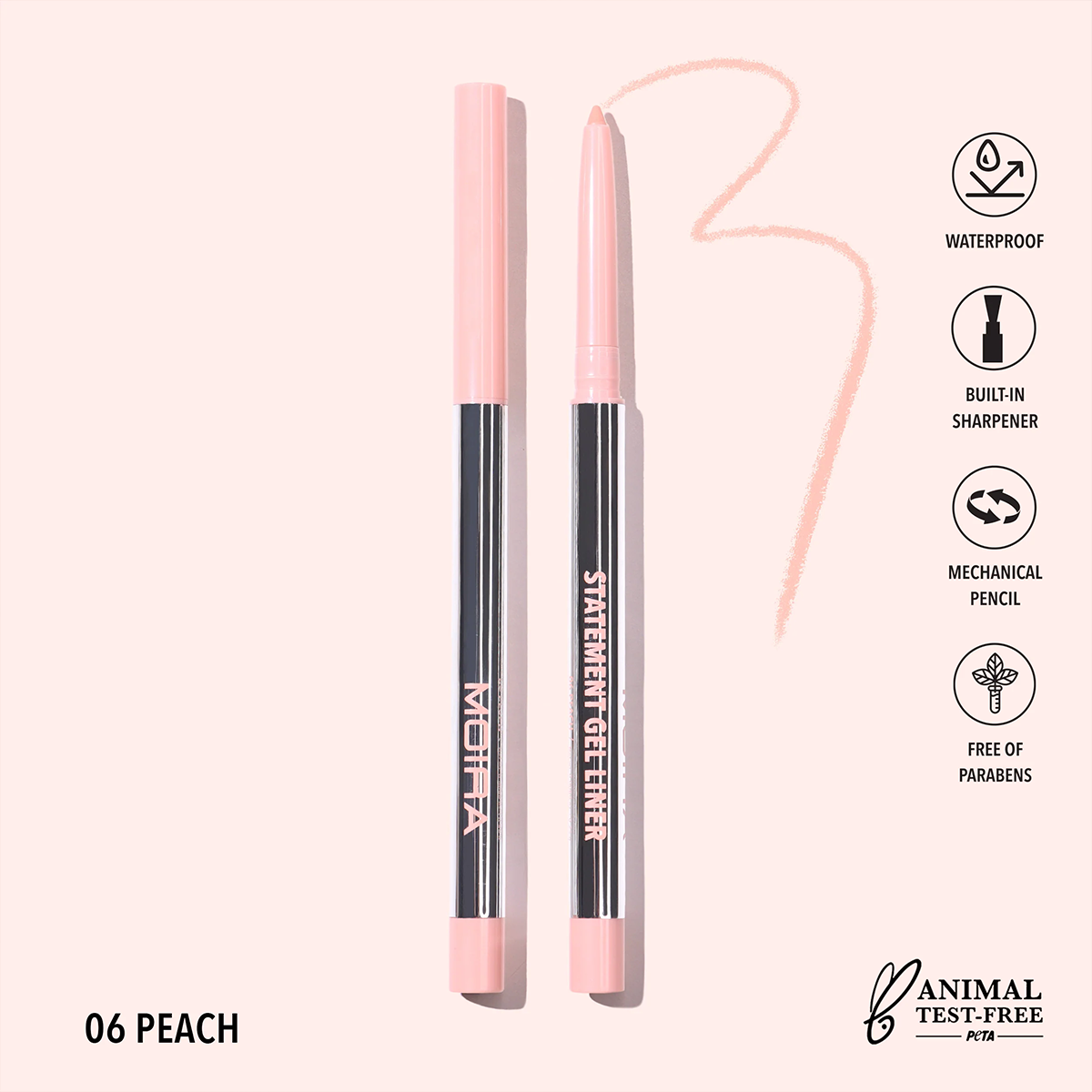 Statement Gel Liner- 6, Peach