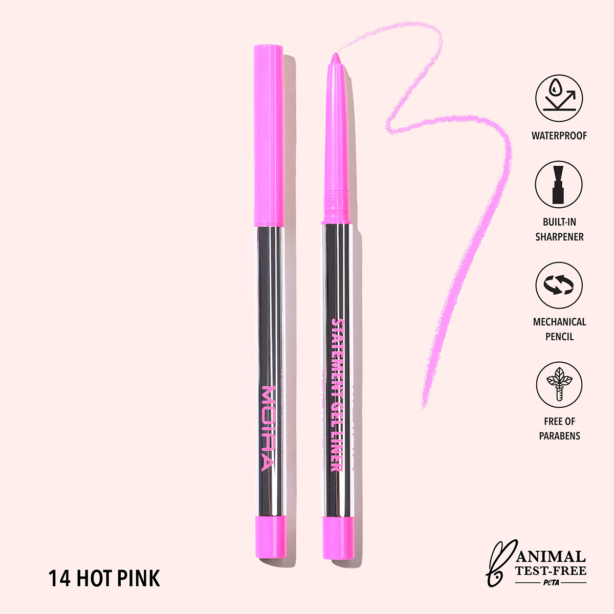 Statement Gel Liner-14, Hot Pink