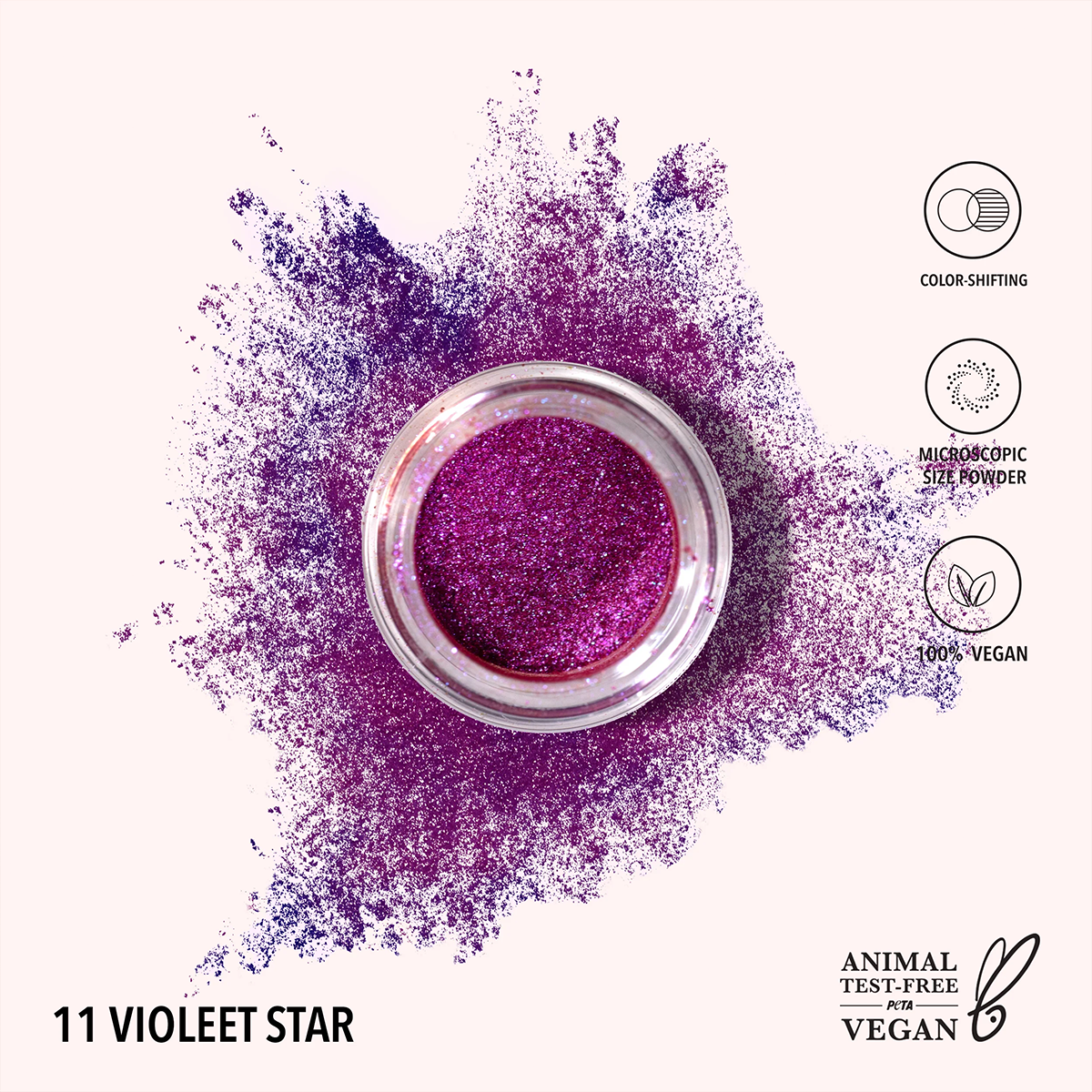 Starstruck Chrome Loose Powder - 11, Violet Star