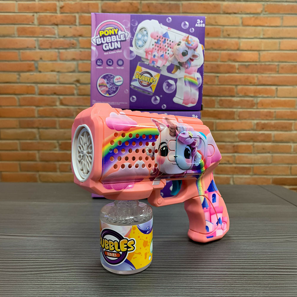 Pistola de Burbujas Mágica de Unicornio - Rosa