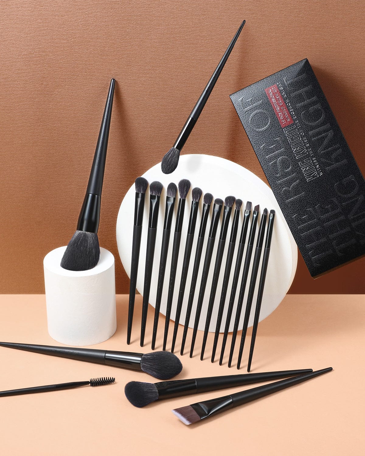 Kingknight Series Makeup Brush Set Black 19 Pcs