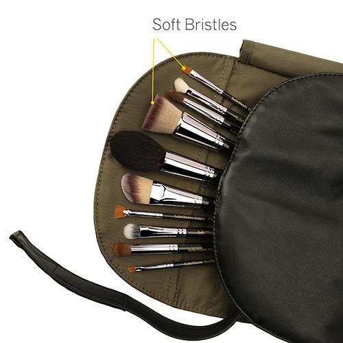 Maestro The Key Essential 10pc. Brush Set With Roll-Up Pouch