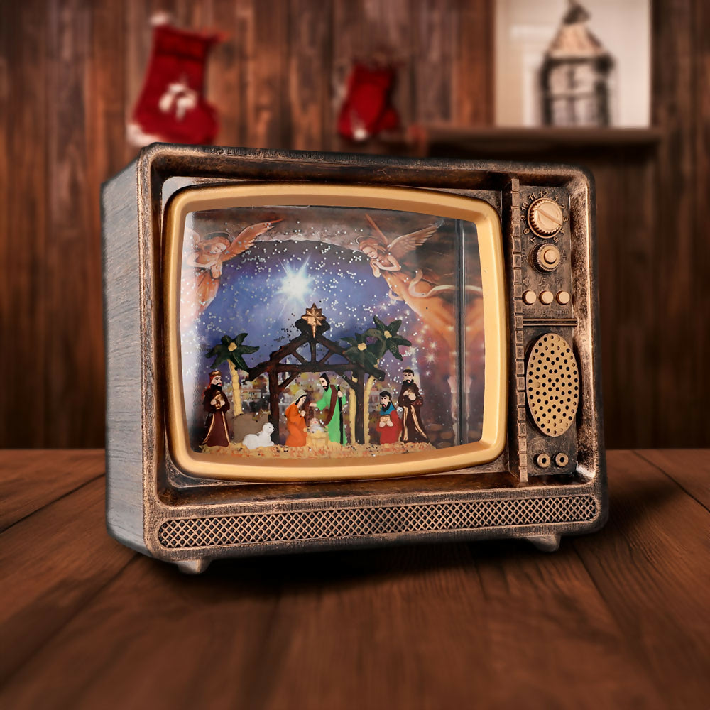 Regalo Original de Navidad: Televisor Retro con Luz