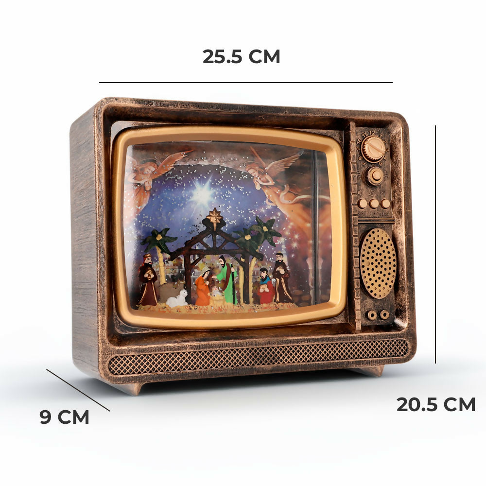 Regalo Original de Navidad: Televisor Retro con Luz