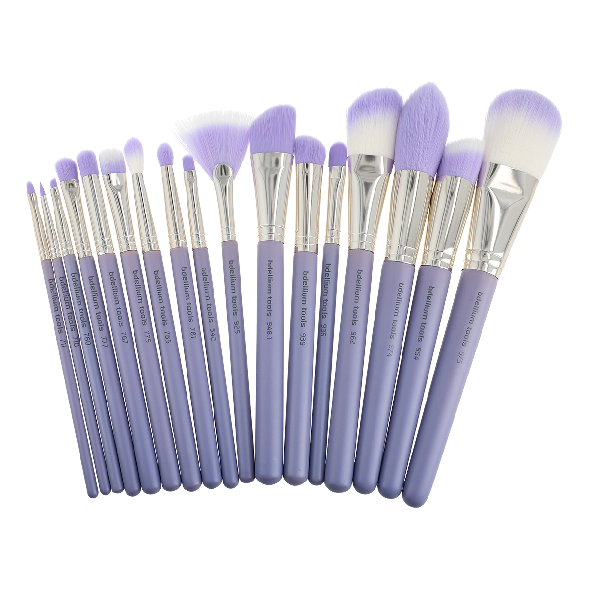 Purple Bamboo - Precision 17pc. Brush set - bdellium tools - nuestro secreto