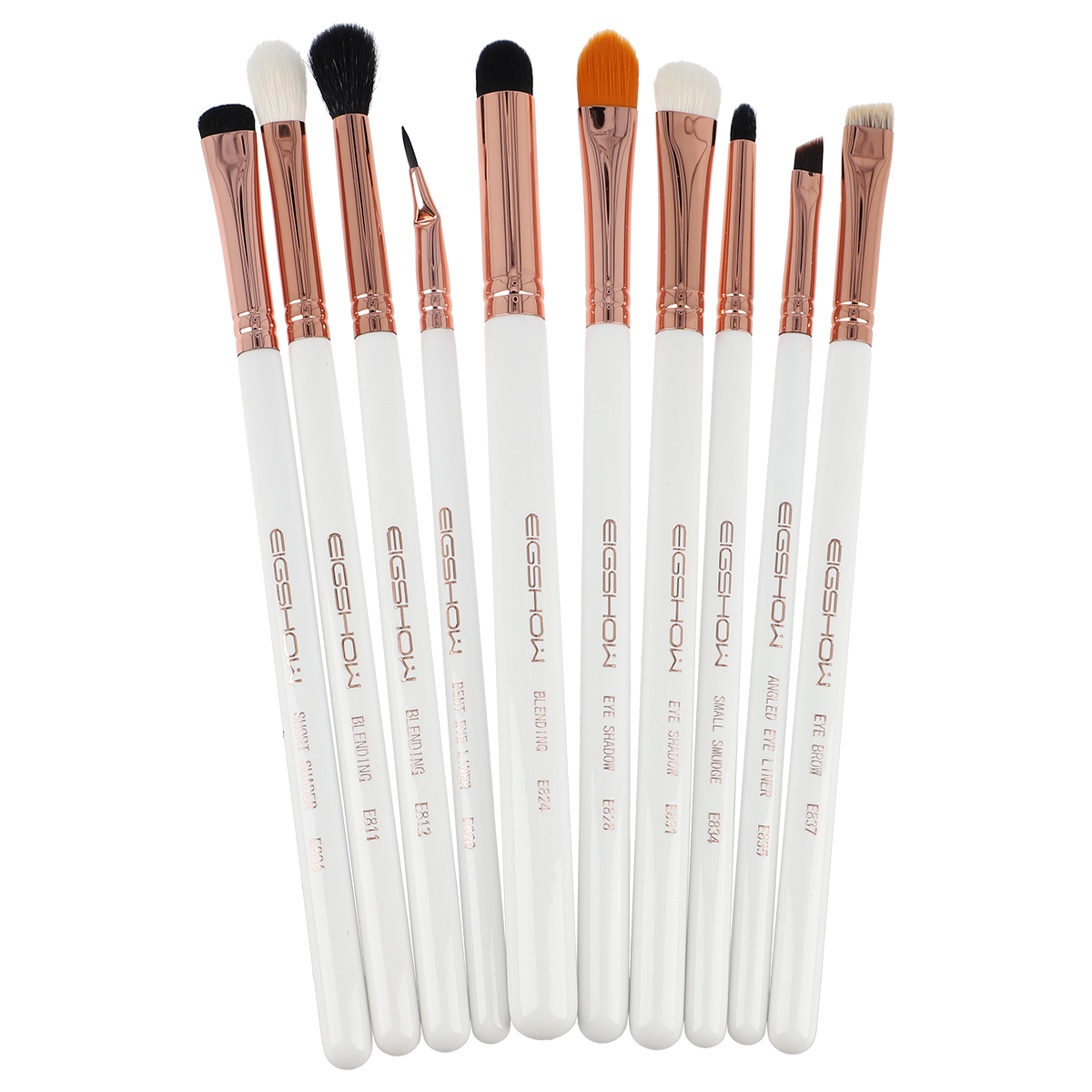 10 Pcs Eye Brush Kit Rose Gold -Eigshow Beauty - Nuestro Secreto