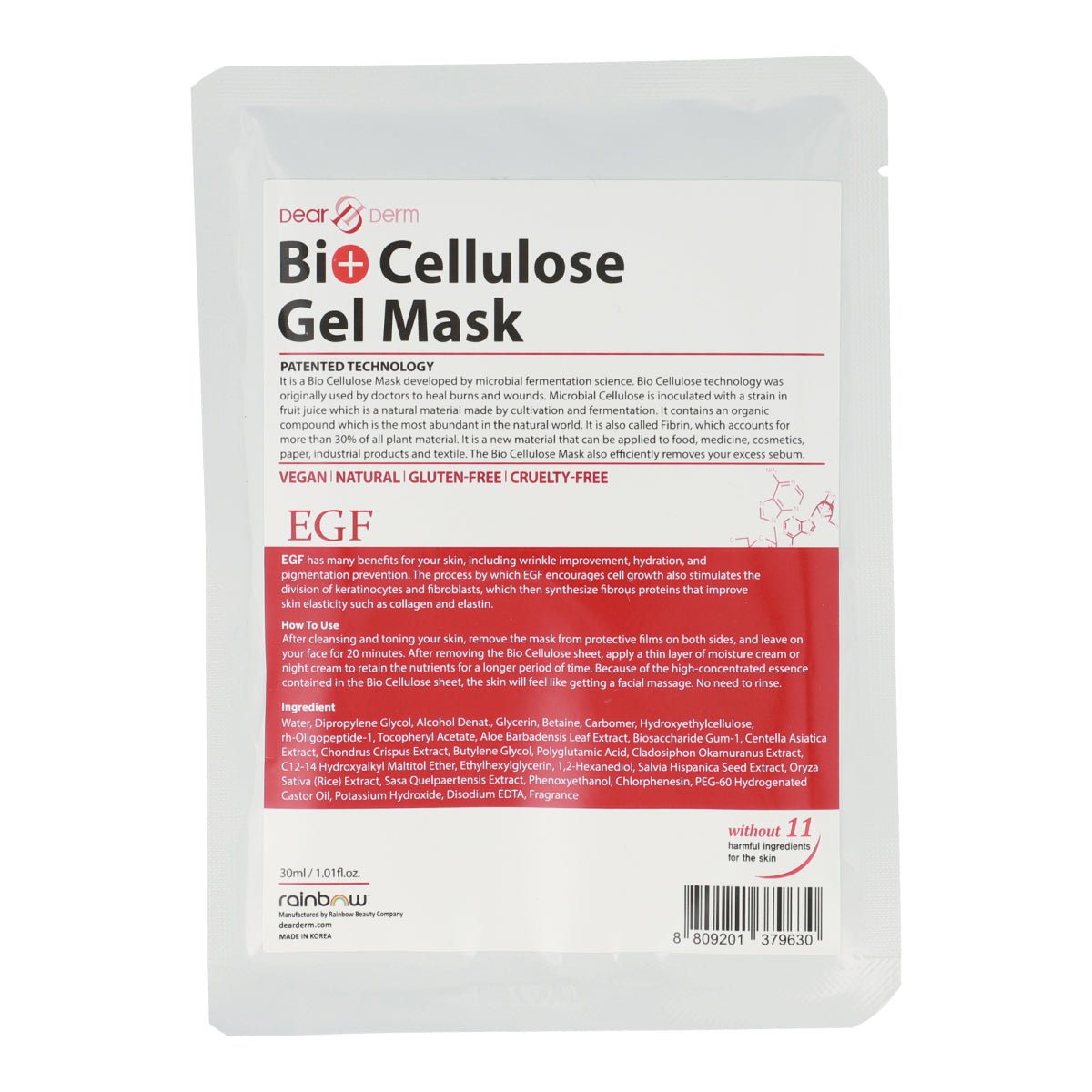 Bio Cellulose Gel Mask EGF
