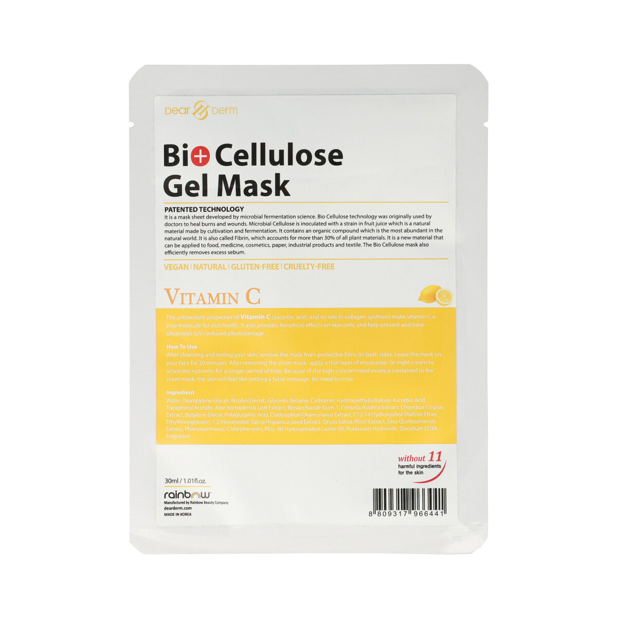 Bio Cellulose Gel Mask Vitaminc C