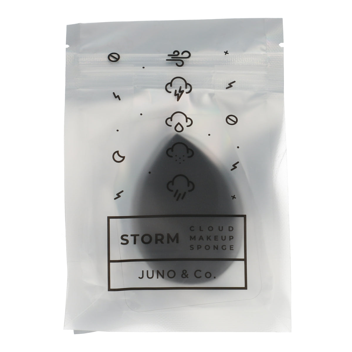 Storm Cloud Makeup Sponge Negra Juno