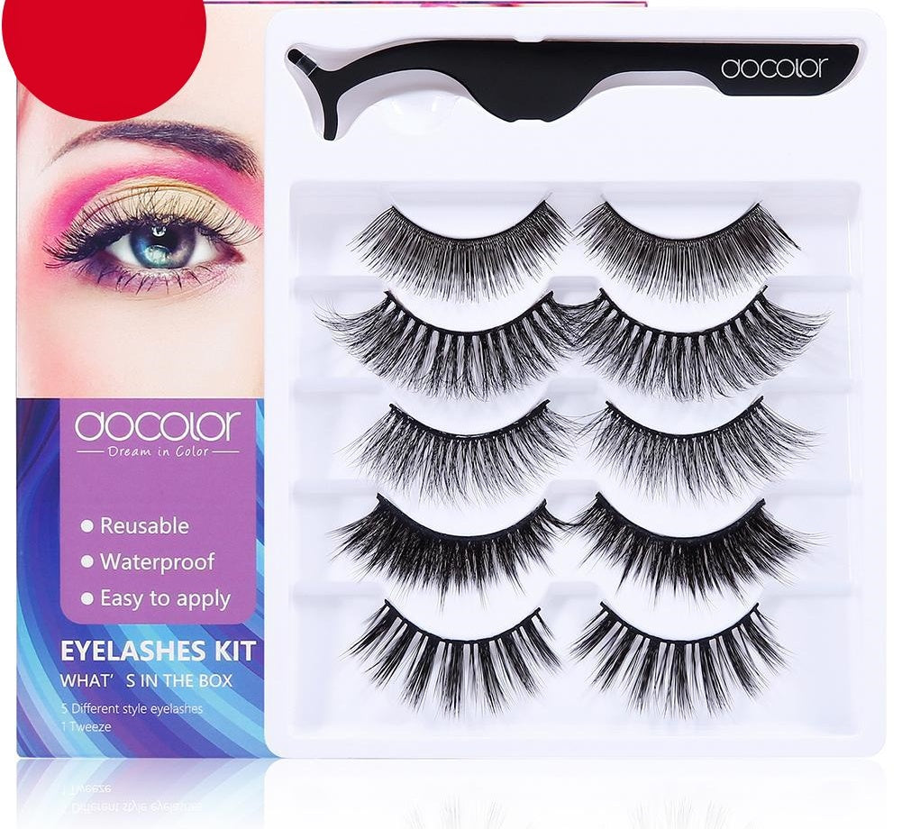 Eyelashes Kit Open your eyes is beautiful Dramatic Lashes (5 Pair)