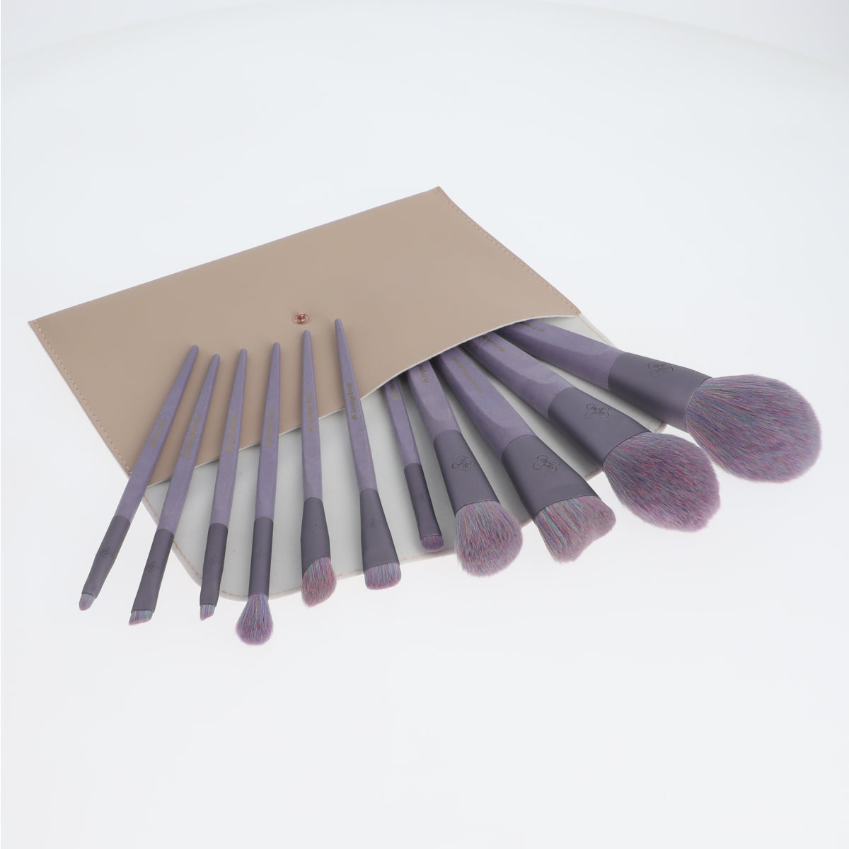 EcoPro Bamboo Fiber Sunset Mist Purple Brush Kit 11 Pcs