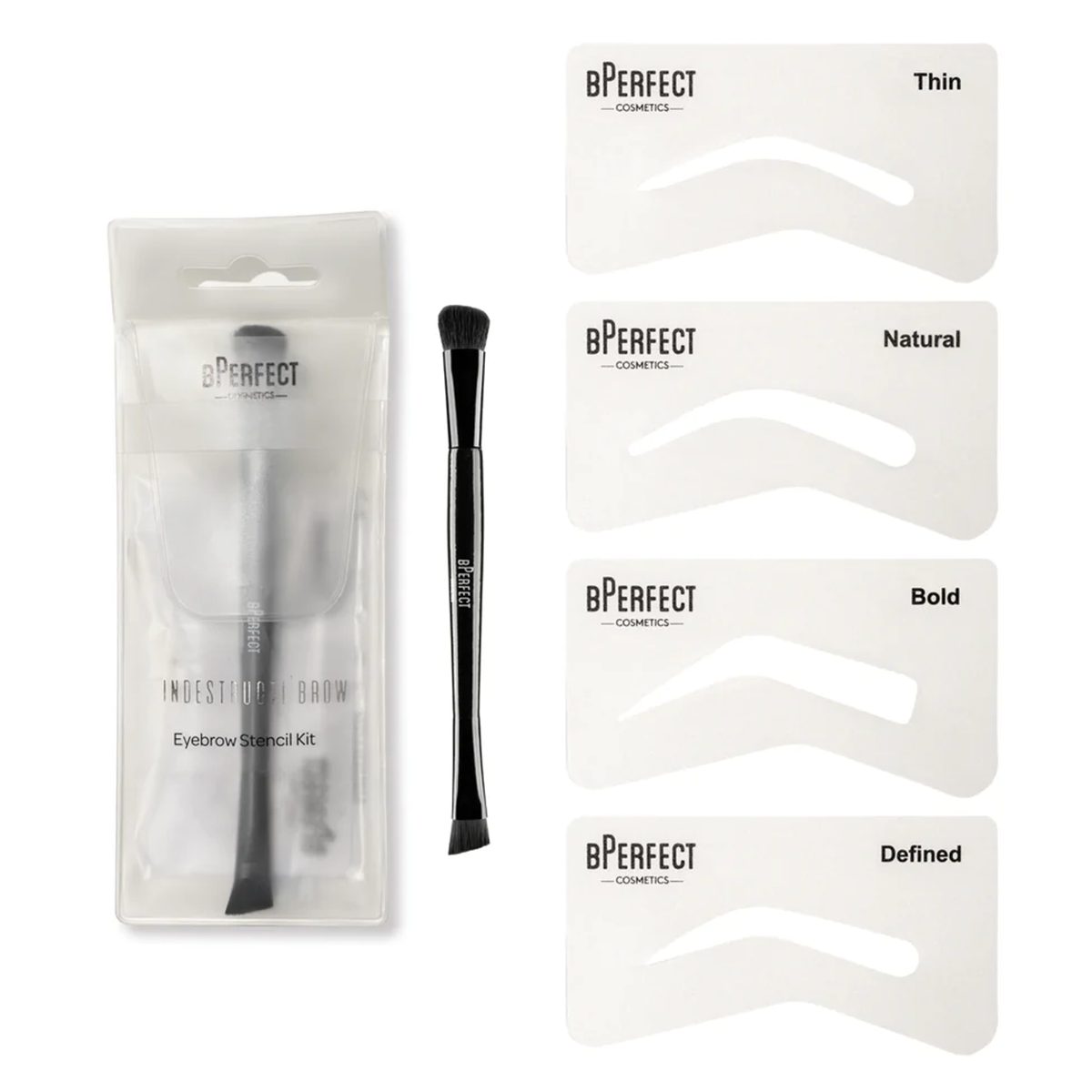 IndestructiBrow Eyebrow Stencil Kit - bperfect - nuestro secreto