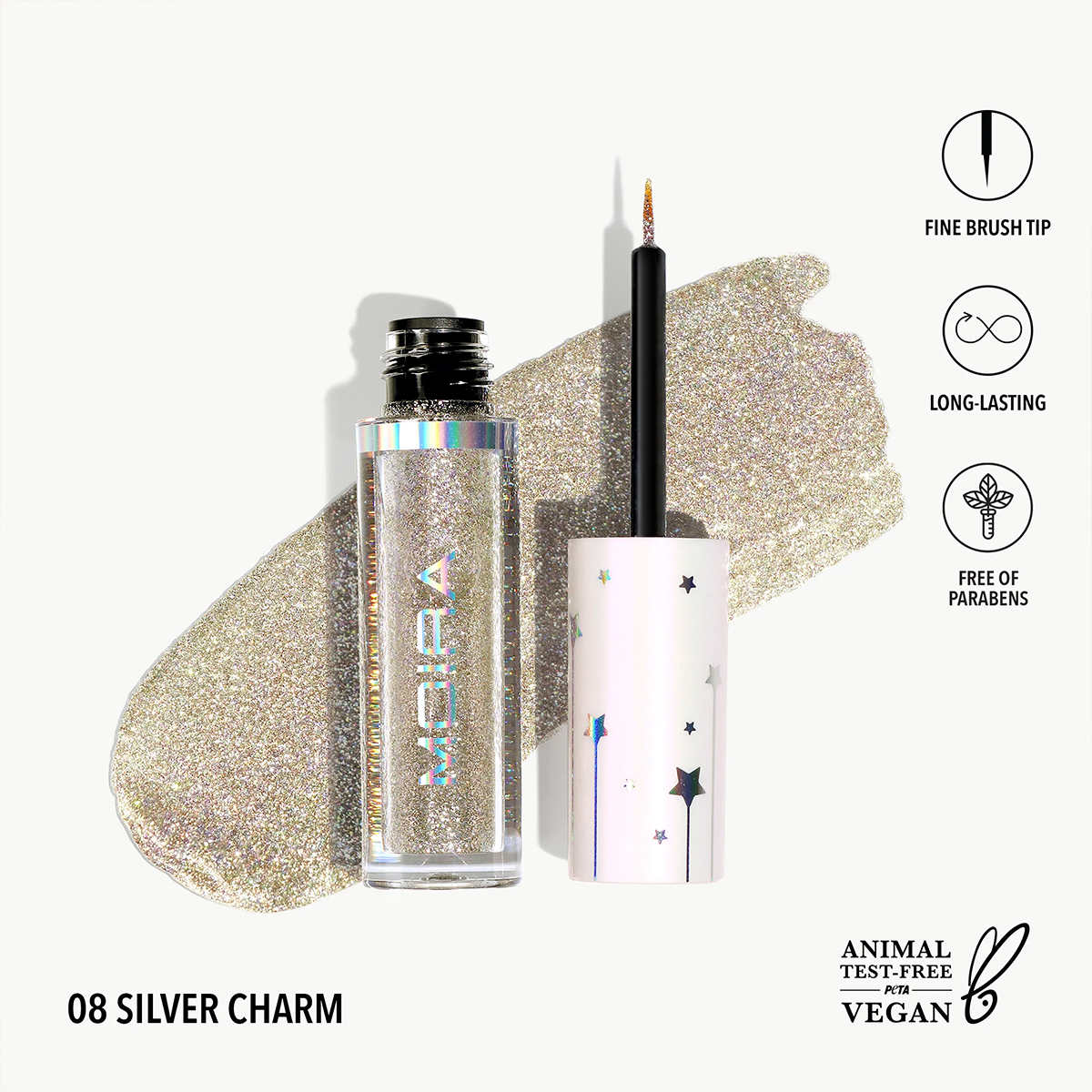 Glitter Glitter Liner - 08, Silver Charm