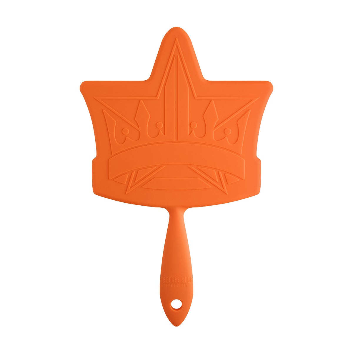 Tangerine Soft Touch Crown Hand Mirror / Pricked Collection