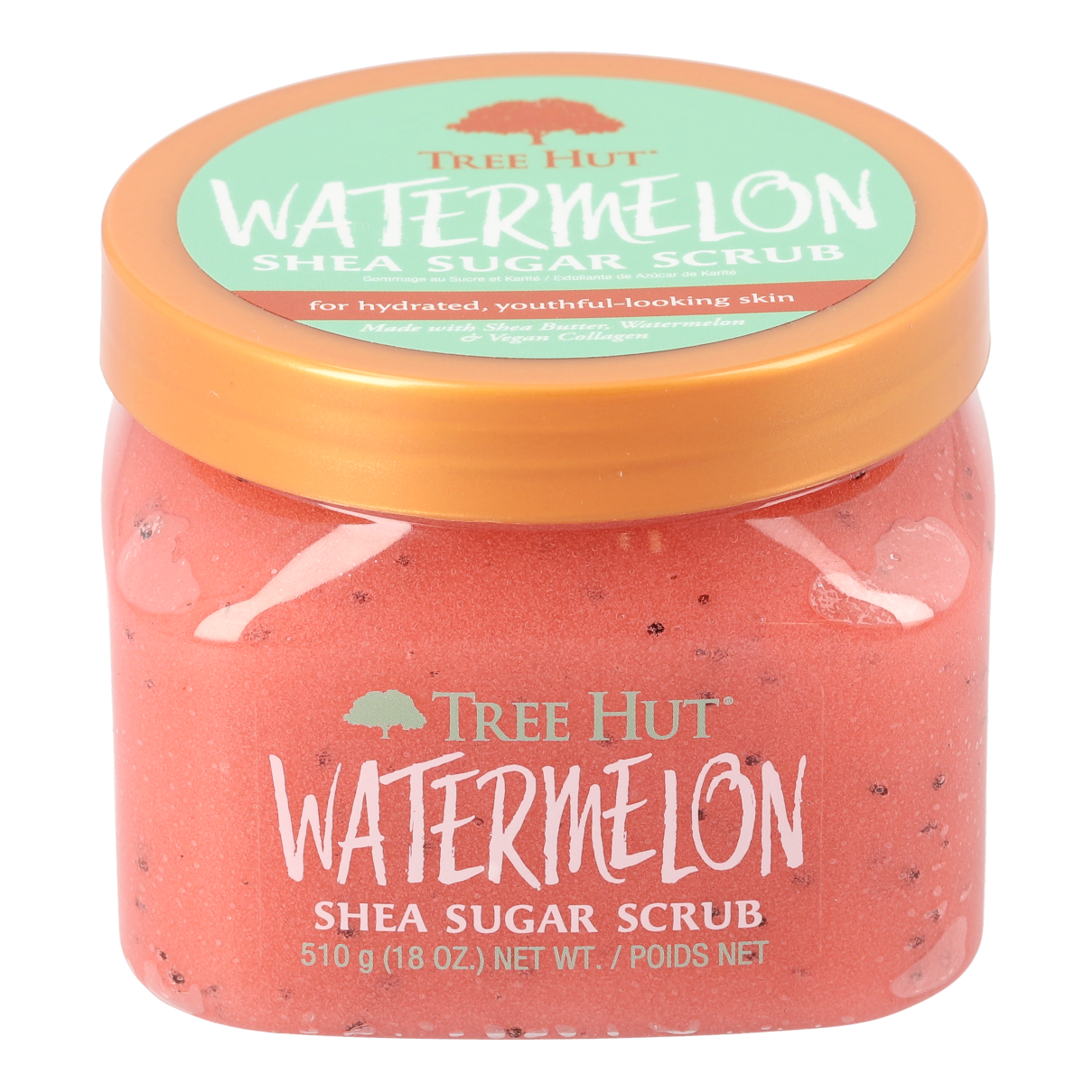 Watermelon shea sugar scrub - tree hut - nuestro secreto