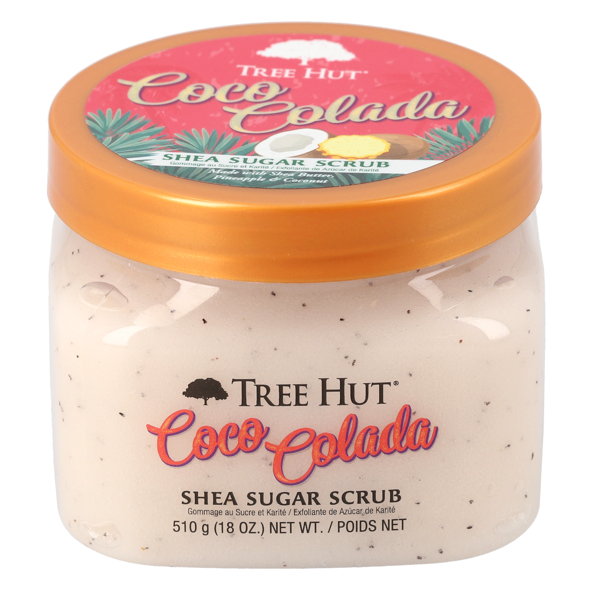 Coco Colada shea sugar scrub - tree hut - nuestro secreto